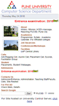 Mobile Screenshot of cs.unipune.ac.in