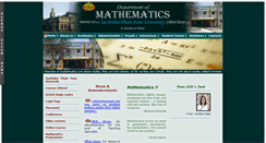 Desktop Screenshot of math.unipune.ac.in