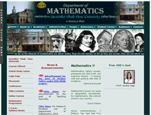 Tablet Screenshot of math.unipune.ac.in